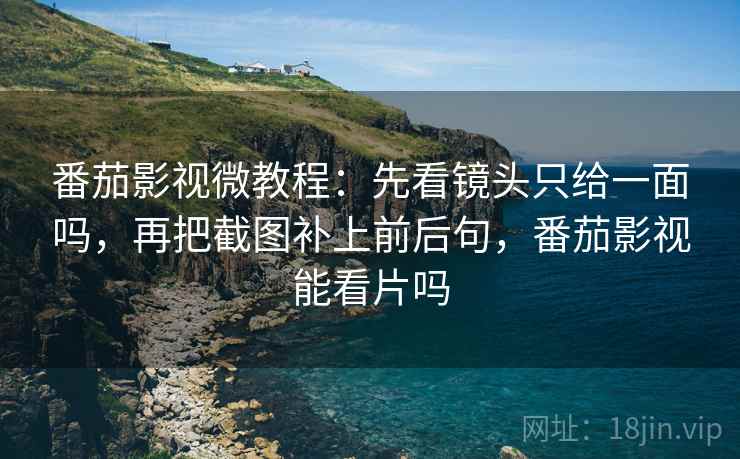 番茄影视微教程：先看镜头只给一面吗，再把截图补上前后句，番茄影视能看片吗